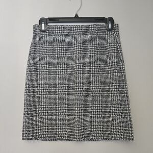 Dynamite Black & White Plaid Mini Pencil Skirt New
